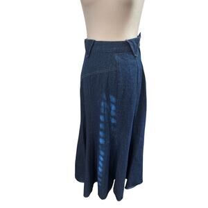 Vintage Circle T by Marilyn Lenox Long Denim Skirt (Size 7/8)